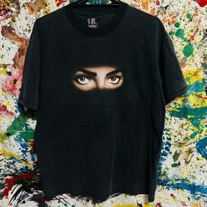 マイケルジャクソン レトロ リプリント Tシャツ 半袖 メンズ 新品 黒 ブラック MichaelJackson スリラー ハイデザイン ティーシャツ 男性