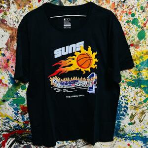 SUNS リプリント Tシャツ 半袖 メンズ 新品 黒 NBA バスケ 渡邊雄太 ストリート DOPE XL ２XL HIPHOP サンズ