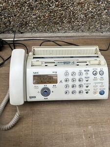 NEC FAX telephone machine SP-R100* electrification junk 