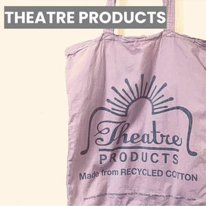 THEATRE PRODUCTS リサイクルオーバーダイロゴトートバッグ　シアタープロダクツ ショルダートート エコバッグ 古着