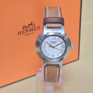 1円スタート エルメス ノマード NO1.210 キネティック シルバー文字盤 廃盤品 Hermes Nomade NO1.210 Automatic silver dial