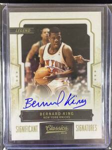 送料無料2009-10 Panini Classics #134 Bernard King Auto legend 直筆サイン バーナード・キング　NBAカード　引退品　断捨離　激レア