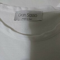 Gran Sasso グランサッソ Tシャツ ホワイト サイズ44 半袖 半袖Tシャツ_画像2