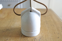 フランス ビンテージ 陶器 ペンダント ランプ 吊下 ライト K*/磁器 北欧 照明 カフェ イギリス 真鍮 レトロ アトリエ アンティーク FT_画像6