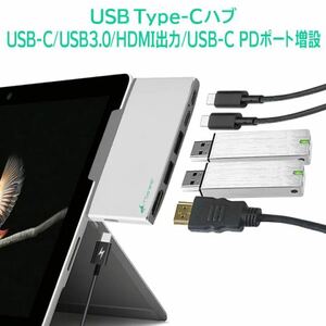 TSdrena Surface Go USBタイプC SPM-SFG-HBC ハブ 美品 シルバー
