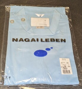 NAGAILEBEN ナガイレーベン Stretch ストレッチ 男子横掛半袖 サックス BL SP697 新品 未開封 保管品 ドクターウェア