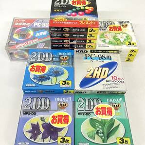 未使用品 ＊3.5インチ フロッピーディスク ＊MAXELL マクセル ＊2DD MF2-DD 3枚×17点 10枚 MF2HD DOS8 ＊KAO ＊PC-98用 2HD 10枚 パソコンの画像2