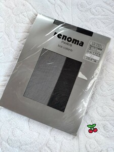 （新品）renoma　レノマ　ストッキング　パンスト　パンティストッキング　ブラック　肌色を生かす透明感　サポートタイプ