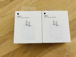 Apple純正品 未使用未開封 20W USB-C 充電器2個まとめてお譲りします。