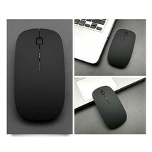 マウス　イヤレスマウス 無線 USB充電式 小型超薄型　静音 高機能 黒_画像3