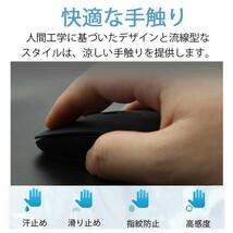 マウス　イヤレスマウス 無線 USB充電式 小型超薄型　静音 高機能 黒_画像2