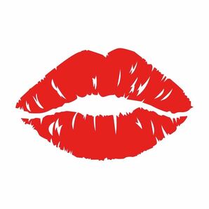 【カッティングステッカー】キスマークステッカー 大好き愛車やアイテムに kiss キスマーク キッス 唇 ラブ love 可愛い セクシーの画像1