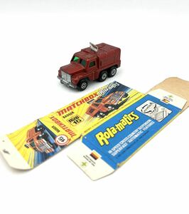 ◯マッチボックス　MATCHBOX Rola-matics new16 BADGER MADE IN ENGLAND 箱あり◯イギリス製　ミニカー　