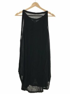 ANN DEMEULEMEESTER Ann Demeulemeester 13SS Layered design no sleeve rayon dress One-piece black 34 IT3U9IOL7VRA
