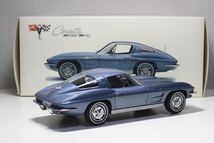 1/18 AUTOart Chevrolet Corvette Coupe 1963 C2 71182 Silver Blue シボレー コルベット シルバーブルー オートアート Aa_画像2