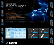 数量限定 在庫特価 30ピンドックコネクタ　iPhone4/4S/iPad/iPod GARAX ギャラクス LED ライトフロー USBケーブル (G-A-LFC-B_画像3