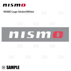 数量限定 大特価 正規品 NISMO ニスモ ロゴ ステッカー 18 x 150mm ホワイト/抜き文字タイプ (99992-RN224の画像2