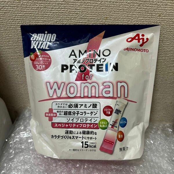 アミノバイタル アミノプロテイン for woman ストロベリー味 3.8g × 30本入