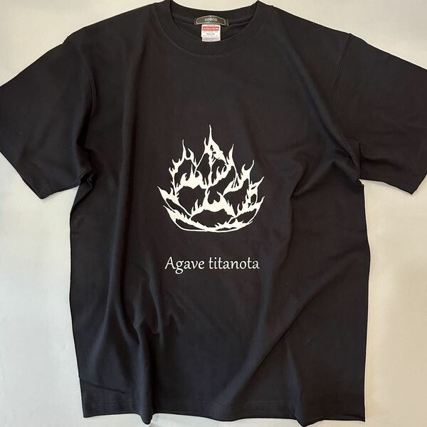 *新品* アガベ チタノタAgave titanota Tシャツ 半袖Tシャツ ブラック XLサイズ 黒 プリント イベント プレゼント 男女兼用