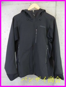 3030s17◆美品です◆Patagonia パタゴニア ストレッチ ストームジャケット S/シェルパーカー/マウンテンパーカー/アウトドア/ブルゾン/黒