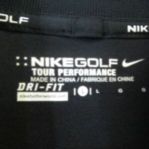 0230s3◆良品です◆NIKE GOLF ナイキゴルフ 当て布付 ゴルフジャージジャケット L/ウインドブレーカー/ブルゾン/ポロシャツ/メンズ/男性の画像7