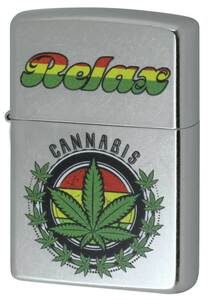Zippo ジッポライター Marijuana Leaf Series マリファナ Relax Leaf Z207-112481 メール便可