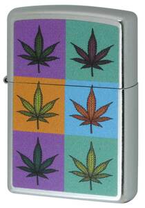 Zippo ジッポライター Marijuana Leaf Series マリファナ Colorful Leaves Z207-112483 メール便可