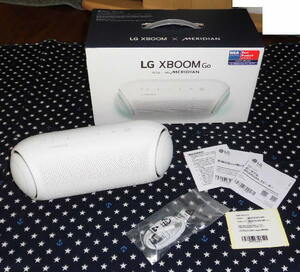 ３回のみ使用！LG　XBOOM Go PL7/PL7W　ホワイト　ポータブルBluetoothスピーカー