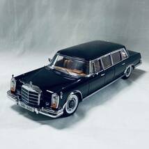 全長34.5cm 絶版品 SUNSTAR サンスター 1/18 1966年式 W100型 Mercedes Benz メルセデスベンツ 600 Pullman プルマン リムジン ブラック_画像1