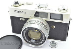 【外観並級以下】Canon キャノネット キヤノン Canonet QL17 45mm 1:1.7　#s5027