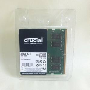 新品 Crucial DDR4 3200MHz 32GB(16GBx2) CT2K16G4SFRA32A SODIMM ノートPC用の画像1
