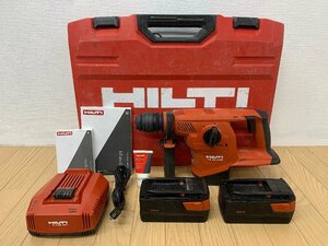 ★中古★HILTI ヒルティ 充電式ロータリーハンマドリル TE30-A36 本体/36Vバッテリー2個/充電器/ケース SDSプラス はつり 電動工具)倉b