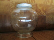 地球瓶まるいガラス瓶駄菓子屋さん古い硝子古道具和硝子昭和レトロアンティーク _画像1