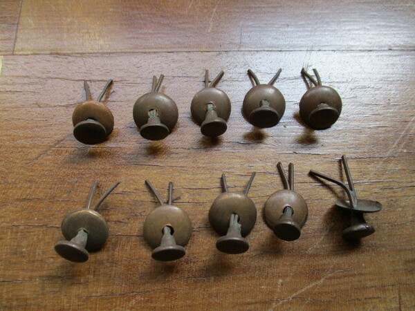 １０個つまみ 銅製取っ手金具引き出し箪笥ドロワーDIYリメイクリフォームインテリアレトロビンテージアンティーク 