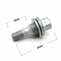 プジョー 17mm 純正用 ホイール ボルト 4本セット フラットシートワッシャー 206 207 307 308 406 407 607シトロエンc5 c4　　q_画像2