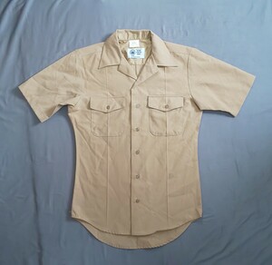 米軍放出品 Shirt, man's service, khaki typeⅠ サービス カーキ シャツ サイズS