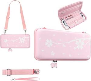  Sakura pink Switch have machine el case pink Switch case switch light oled protective cover 3way handbag diagonal 