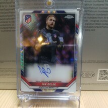 50枚限定 topps chrome soccer Atletico de Madrid JAN OBLAK 37/50シリ Auto 直書き　 直筆サインカード　on card_画像1