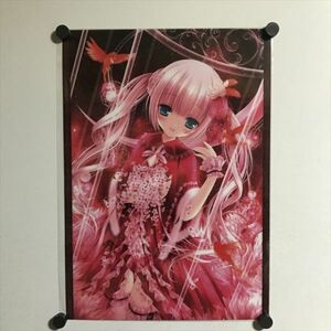 X2799 ◆未開封品 てぃんくる 赤カナリア A3サイズ クリアポスター