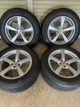 【中古】広島発　タイヤホイール4本セット　18インチ　235/60R18 103W 255/55R18 105W ポルシェ　中古ホイール_画像1