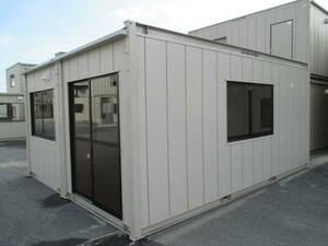 [ Niigata departure ] super house container storage room . unit house 8 tsubo used temporary house prefab office work place 16... place road place 2 ream . Hokuriku district 