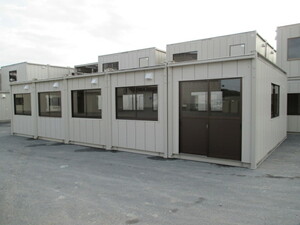 [ Aichi departure ] super house container storage room unit house 20 tsubo used temporary prefab warehouse office work place 40... place . temporary house Tokai district 