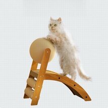 猫の爪とぎ 爪研ぎ つめとぎ 段ボール ダンボール ねこ 玩具　サイザル麻ボール_画像4