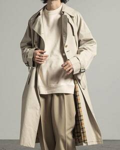 MARKAWARE｜WIDE TRENCH COAT #KHAKI