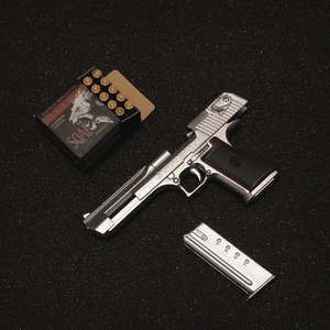  stock 1 postage 120 jpy silver 1/6 case attaching ) desert Eagle.50AE DAMTOYS Magnum ( inspection Leon Vaio hazard hot toys lightning Hawk gun 