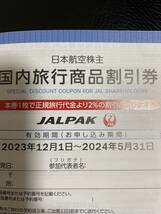 JAL 日本航空　株主優待券2枚　　海外旅行商品/国内旅行商品　割引券冊子_画像5