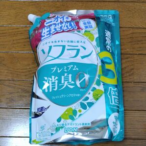 ソフラン プレミアム消臭 フレッシュグリーンアロマの香り 柔軟剤 詰替用 1260ml 