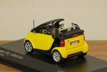 1/43 スマート カブリオレ Minichamps Smart City Cabriolet 黄色_画像1