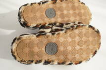 UGG/アグ*US6/23CM*ムートンシューズ/靴/サンダル*FLUFF YEAH SLIDE LEOPARD/フラッフ イヤー スライド レオパード*_画像6