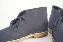 Clarks/クラークス*US7.5/25.5ｃｍ*デザートブーツ/靴/スエードシューズ*13292*紺/ネイビー*_画像4